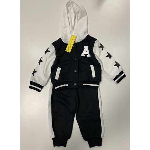 SHEIN KIDS — Baby star and letter, tracksuit
