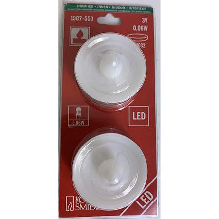 Konstsmide — Tealight LED 2-pack
