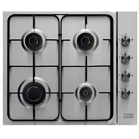 Cooke & Lewis — CLOPGH65 Black glass effect Built-in Fan oven & gas hob pack