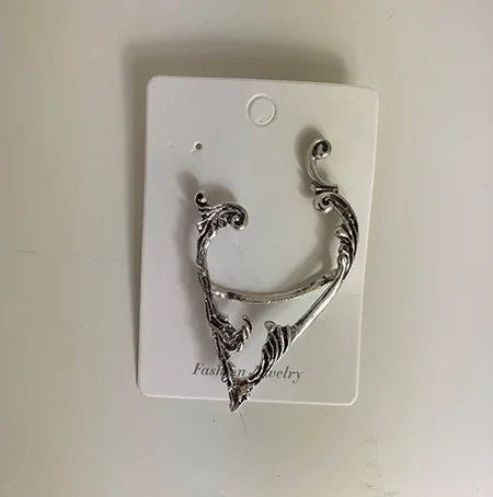 ELF EARS EARCUFFS SILVER 1 PAR ÄLVÖRON EARCUFFS
