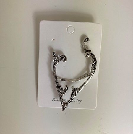ELF EARS EARCUFFS SILVER 1 PAR ÄLVÖRON EARCUFFS