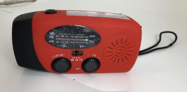 Not specified — Emergency Crank Radio