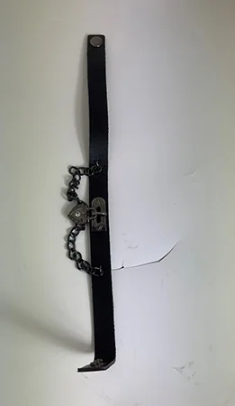 adjustable gothic & punk choker necklace black