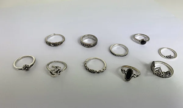 Bohemian Statement Ring Set Vintage