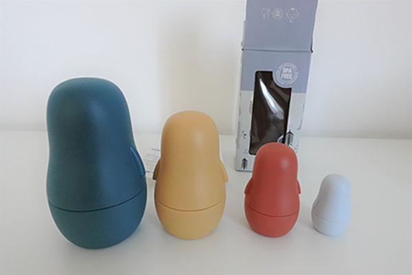 Promise Babe — Matroschka Puppen Kinder Süß Tier Pinguin Figur Silikon Matrojschka Puppen Russian Nest