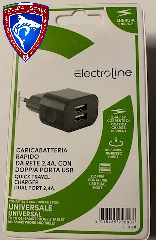 ELECTROLINE — CARICABATTERIA DA RETE RAPIDO