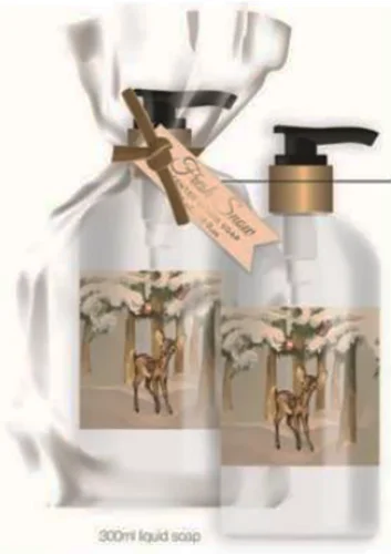 White snow handsoap