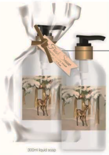 White snow handsoap