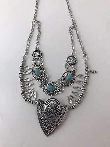 Fashion jewellery — water drop necklace foreign trade hot sale clavicle chain item ornament sweater chain