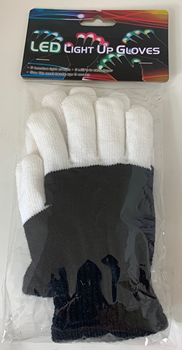 LED light up gloves