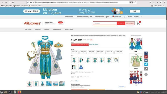 Robe de princesse cosplay d'halloween pour filles vêtements fantaisie de fête de carnaval