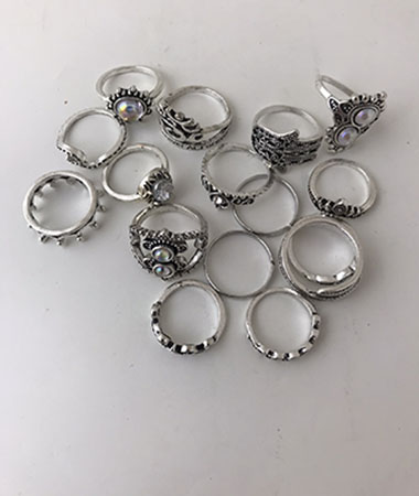 Retro exaggerated rings