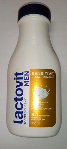 Lactovit men — Sensitive ultra hydrating 3 in 1 shower gel