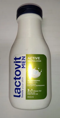 Lactovit  men — Active revitalizing 3 in 1 shower gel