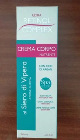 Retinol Complex by dermacos — Crema da corpo di siero di vipera con olio di argan