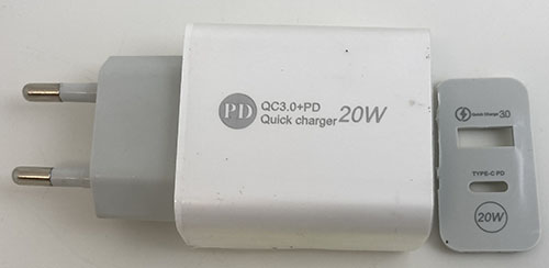 White charger