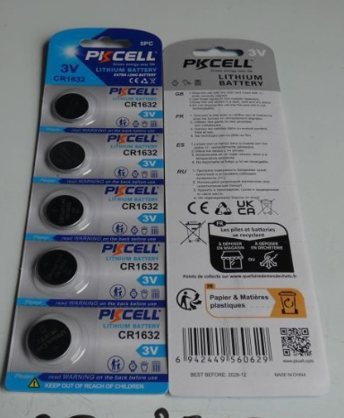 PKCELL — Lithium Battery 3V CR1632