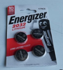 ENERGIZER — Pack 4 piles lithium CR2032