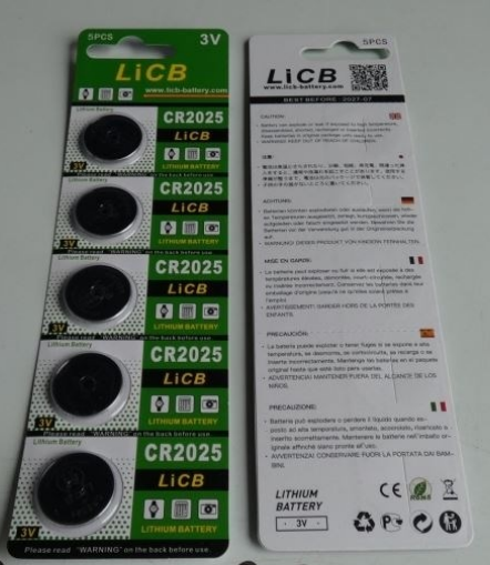 LiCB — CR2025-Lithium Battery
