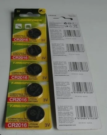 Tangspower — CR2016 - Lithium Battery 3V