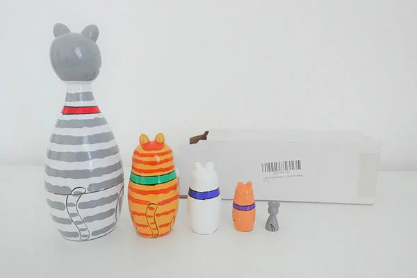 XUBX — Matroschka aus Holz, Matrjoschka Russian Nesting Dolls, Stapel Puppe Spielzeug, etc. ...