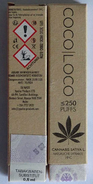 YPSILOS — Coco Loco ≤ 250 PUFFS Cannabis Sativa L.