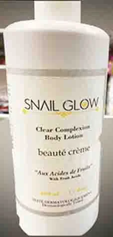 Snail Glow clear complexion body lotion