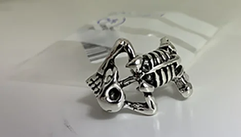 Silvery ring
