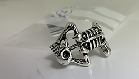 Silvery ring