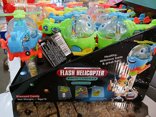FLASH HELICOPTER WITH CANDIES