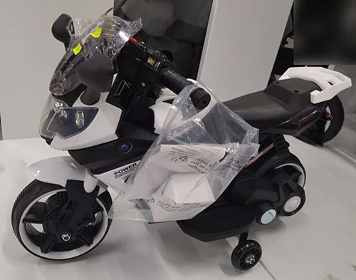 Electric toy motorcycle