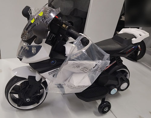 Electric toy motorcycle