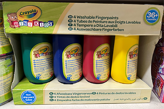 Crayola — 4 Tubes de peinture aux doigts lavables