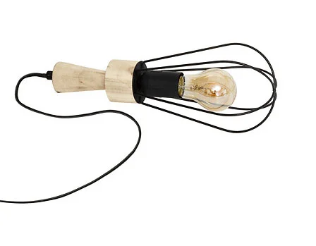 Atmosphera — Lampe Fil Aisy noire Atmosphéra à suspendre ou à poser