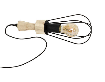 Atmosphera — Lampe Fil Aisy noire Atmosphéra à suspendre ou à poser