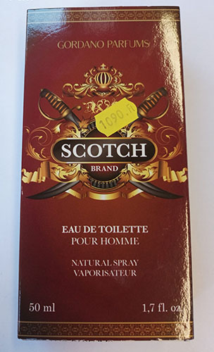 GORDANO PARFUMS — Scotch brand 151
