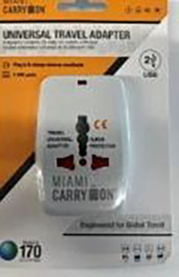Miami Carry On — Universal Travel Adapter