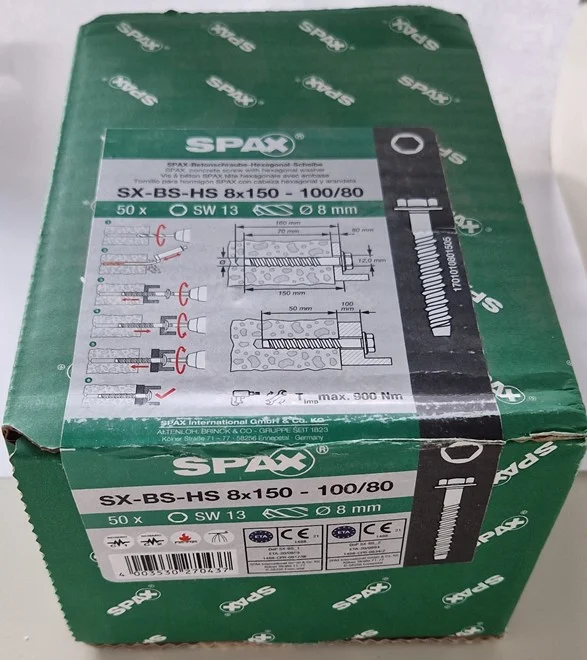 SPAX — SX-BS-08