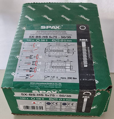 SPAX — Betonschräube-Hexagonal-Scheibe