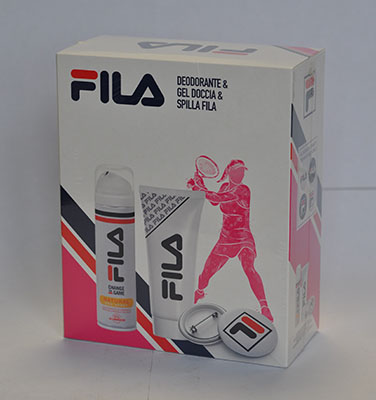 FILA — Fila deodorante & gel doccia & spilla fila