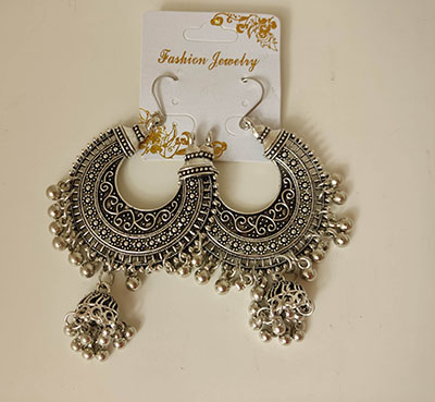 Indian Jhumka Gypsy Silver Gift Boho