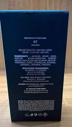 New Brand Perfumes — Eau de Toilette natural spray for men