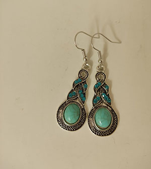 925 Silver Jewelry Set Bohemian Turquoise