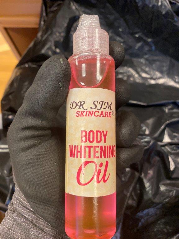 Dr SJM skincare, body whitening oil