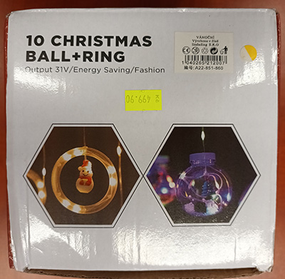 Neuvedena — 10 CHRISTMAS BALL+RING