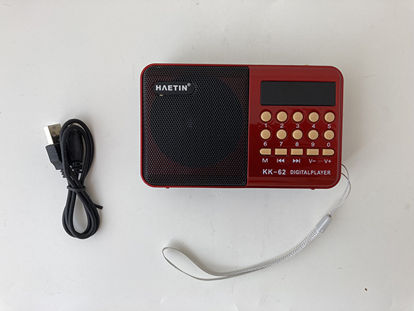 HʌETIN — LED Stereo Mini Digital Portable AUX TF Card FM Radio