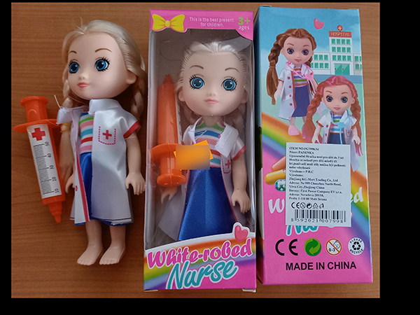 White-robed nurse