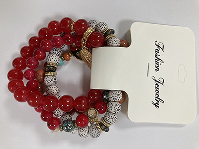 Wristband with beads