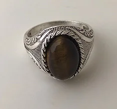 Men's Oval Decor Ring Män Oval Dekor Ring