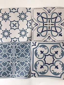 10 tiles pattern waterproof floor sticker
